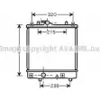 Радиатор охлаждения двигателя AVA QUALITY COOLING OL2382 Z EBY8U Opel Agila (A) 1 2000 – 2007 HD09A