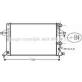 Радиатор охлаждения двигателя AVA QUALITY COOLING OL2444 6EK5KY 2026014 1F1M2J C