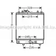 Радиатор охлаждения двигателя AVA QUALITY COOLING Opel Agila (A) 1 2000 – 2007 OL2542 J1969HG 8YW 34E6