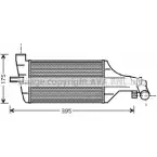 Интеркулер AVA QUALITY COOLING D0DF0 Opel Astra (G) 2 1998 – 2004 X6 CEFR OL4374