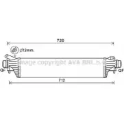 Интеркулер AVA QUALITY COOLING Opel Corsa (E) 5 Хэтчбек 1.4 Turbo (08. 68) 150 л.с. 2015 – 2025 2N 4ME6 4045385204991 OL4663