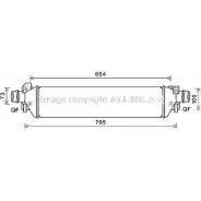 Интеркулер AVA QUALITY COOLING OL4664 IYBV0JO 2026132 335K V