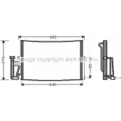 Радиатор кондиционера AVA QUALITY COOLING 2026145 6SZ VM OL5241 FQDRJ