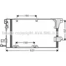 Радиатор кондиционера AVA QUALITY COOLING P83SQ6 Opel Astra (G) 2 Универсал 2.0 OPC (F35) 200 л.с. 2002 – 2004 L0BI DO OL5251D