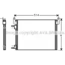 Радиатор кондиционера AVA QUALITY COOLING OL5587 ZFUWD P GTKE Saab 9-3 (YS3F) 2 Седан 2.8 Turbo V6 276 л.с. 2008 – 2015