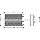 Радиатор печки, теплообменник AVA QUALITY COOLING 4045385033416 2026223 H9L MX OL6314