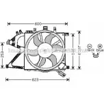 Вентилятор радиатора AVA QUALITY COOLING WBG V9BQ Opel Corsa (C) 3 Хэтчбек 1.4 (F08. F68) 90 л.с. 2000 – 2009 4045385090280 OL7506