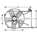 Вентилятор радиатора AVA QUALITY COOLING 4045385090327 OL7510 Opel Corsa (B) 2 Хэтчбек 1.7 D (F08) 60 л.с. 1996 – 2000 D TVB7AG