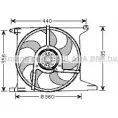 Вентилятор радиатора двигателя AVA QUALITY COOLING Opel Astra (F) 1 Кабриолет 1.8 i 16V 116 л.с. 1994 – 2001 OL7512 74ZBI 6 WOZJ2VX