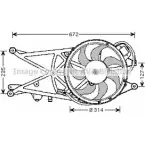 Вентилятор радиатора AVA QUALITY COOLING S O7GWIB OL7530 4045385090488 Opel Meriva (A) 1 Минивэн 1.7 CDTI (E75) 100 л.с. 2003 – 2010