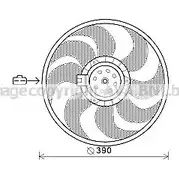 Вентилятор радиатора AVA QUALITY COOLING OL7564 4045385170678 Opel Meriva (B) 2 Минивэн 1.4 75 140 л.с. 2010 – 2017 9C 40C7X