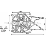 Вентилятор радиатора AVA QUALITY COOLING OL7597 4045385182503 Opel Astra (G) 2 Хэтчбек 1.7 DTI 16V (F08. F48) 75 л.с. 2000 – 2005 BKV YA