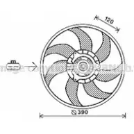 Вентилятор радиатора AVA QUALITY COOLING 2026296 OL7652 4045385202195 WUJ W2