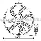 Вентилятор радиатора AVA QUALITY COOLING R7HUPL 6 Opel Mokka (X) 1 Кроссовер 1.6 CDTI 4x4 (76) 136 л.с. 2015 – 2024 OL7657 4045385203314