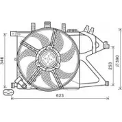 Вентилятор радиатора AVA QUALITY COOLING OL7672 4045385213696 Opel Corsa (C) 3 Хэтчбек 1.4 (F08. F68) 90 л.с. 2000 – 2009 MD HZVF