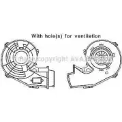 Моторчик печки AVA QUALITY COOLING OL8643 ZAUYQ9 G5AT ZS Opel Meriva (A) 1 Минивэн 1.7 DTI (E75) 75 л.с. 2003 – 2010