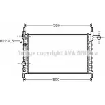Радиатор охлаждения двигателя AVA QUALITY COOLING 2026350 OLA2150 4045385100040 M XR0B