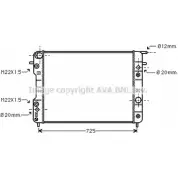 Радиатор охлаждения двигателя AVA QUALITY COOLING 2026360 4045385100132 4QGJ 9 OLA2193