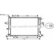 Радиатор охлаждения двигателя AVA QUALITY COOLING OLA2252 4045385100255 2026376 RMI SGE7