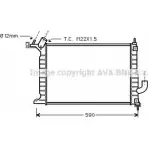 Радиатор охлаждения двигателя AVA QUALITY COOLING OLA2275 Y8HSQA M 4045385100330 Opel Vectra (B) 2 Универсал 2.0 DTI 16V (F35) 101 л.с. 1997 – 2003