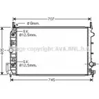 Радиатор охлаждения двигателя AVA QUALITY COOLING 4045385169214 LZC4F R Saab 9-3 (YS3F) 2 Седан 1.9 TTiD 130 л.с. 2007 – 2015 OLA2388