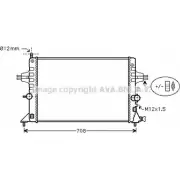 Радиатор охлаждения двигателя AVA QUALITY COOLING Q Q1E55 OLA2440 2026416 4045385186518