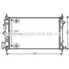 Радиатор охлаждения двигателя AVA QUALITY COOLING QVZ 40 4045385179336 2026425 OLA2472