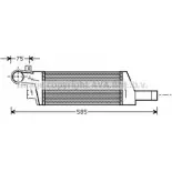 Интеркулер AVA QUALITY COOLING Opel Corsa (C) 3 Хэтчбек 1.7 DTI (F08. F68) 75 л.с. 2000 – 2009 4045385187645 OLA4322 L 78OI