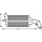 Интеркулер AVA QUALITY COOLING 4045385169061 BFW JZ57 Opel Astra (G) 2 1998 – 2004 OLA4325