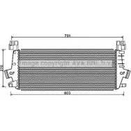 Интеркулер AVA QUALITY COOLING OLA4549 4045385179589 3QJFE M Opel Astra (J) 4 Универсал 1.4 LPG (35) 140 л.с. 2011 – 2015