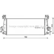 Интеркулер AVA QUALITY COOLING 4045385200153 OLA4648 Opel Zafira (C) 3 2011 – 2020 4 K1DC