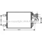 Радиатор кондиционера AVA QUALITY COOLING 4045385072330 2026495 U XISR1 OLA5394