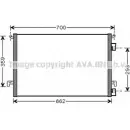 Радиатор кондиционера AVA QUALITY COOLING 4045385072347 Opel Vectra (C) 3 Универсал 1.9 CDTI (F35) 100 л.с. 2005 – 2008 OLA5397 9 S0PHZ