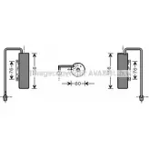 Компрессор кондиционера AVA QUALITY COOLING MNKIW7M GJEF YDK OLK331 Opel Frontera (A) 1 Кроссовер 2.8 TD (5BMWL4) 113 л.с. 1995 – 1998