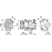 Компрессор кондиционера AVA QUALITY COOLING 4045385176939 TS5 K9 Opel Insignia (A) 1 Универсал Кантри 2.0 CDTi (47) 120 л.с. 2012 – 2017 OLK577