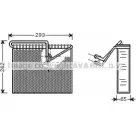 Испаритель кондиционера, радиатор печки AVA QUALITY COOLING OLV372 4045385056842 2026666 19UBV T