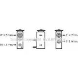 Расширительный клапан кондиционера AVA QUALITY COOLING V5GU HR 2026672 4045385168736 PE1348