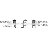 Расширительный клапан кондиционера AVA QUALITY COOLING PE1355 4045385171446 WVV 65S7 2026675
