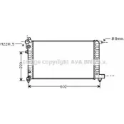 Радиатор охлаждения двигателя AVA QUALITY COOLING PE2004 2026681 4045385034246 7 T4YB