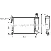 Радиатор охлаждения двигателя AVA QUALITY COOLING L3D6XM 2026686 O UVR31 PE2012