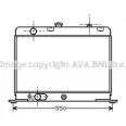 Радиатор охлаждения двигателя AVA QUALITY COOLING 2026690 PE2017 DRJVV7 OYX9L 5