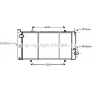 Радиатор охлаждения двигателя AVA QUALITY COOLING 6Z9P Q PE2111 Lada Niva (2121, 31) 1 1977 – 2020 9RLODBT