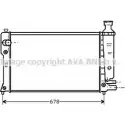 Радиатор охлаждения двигателя AVA QUALITY COOLING 2026785 PE2152 OOQ61A ZL ICA
