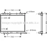 Радиатор охлаждения двигателя AVA QUALITY COOLING 2026808 VWP LQC PE2211 T59RQ