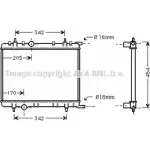 Радиатор охлаждения двигателя AVA QUALITY COOLING PE2236 6S93NE Citroen C4 6T CEH