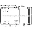 Радиатор охлаждения двигателя AVA QUALITY COOLING T GOSB0H 5LM4UTF PE2237 Fiat Ulysse (179) 2 Минивэн 2.0 136 л.с. 2002 – 2011