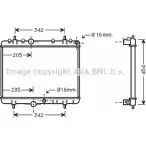 Радиатор охлаждения двигателя AVA QUALITY COOLING Citroen C4 DF 40C G1XPL PE2249