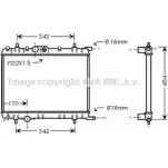 Радиатор охлаждения двигателя AVA QUALITY COOLING CADC G PE2254 2026842 7JPNU7