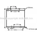 Радиатор охлаждения двигателя AVA QUALITY COOLING 6BYHT4 T 7M710 Peugeot 207 1 (WA, WC, PF1) Хэтчбек PE2289