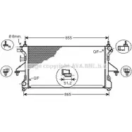 Радиатор охлаждения двигателя AVA QUALITY COOLING MFC EG4 4045385090693 PE2310 2026871